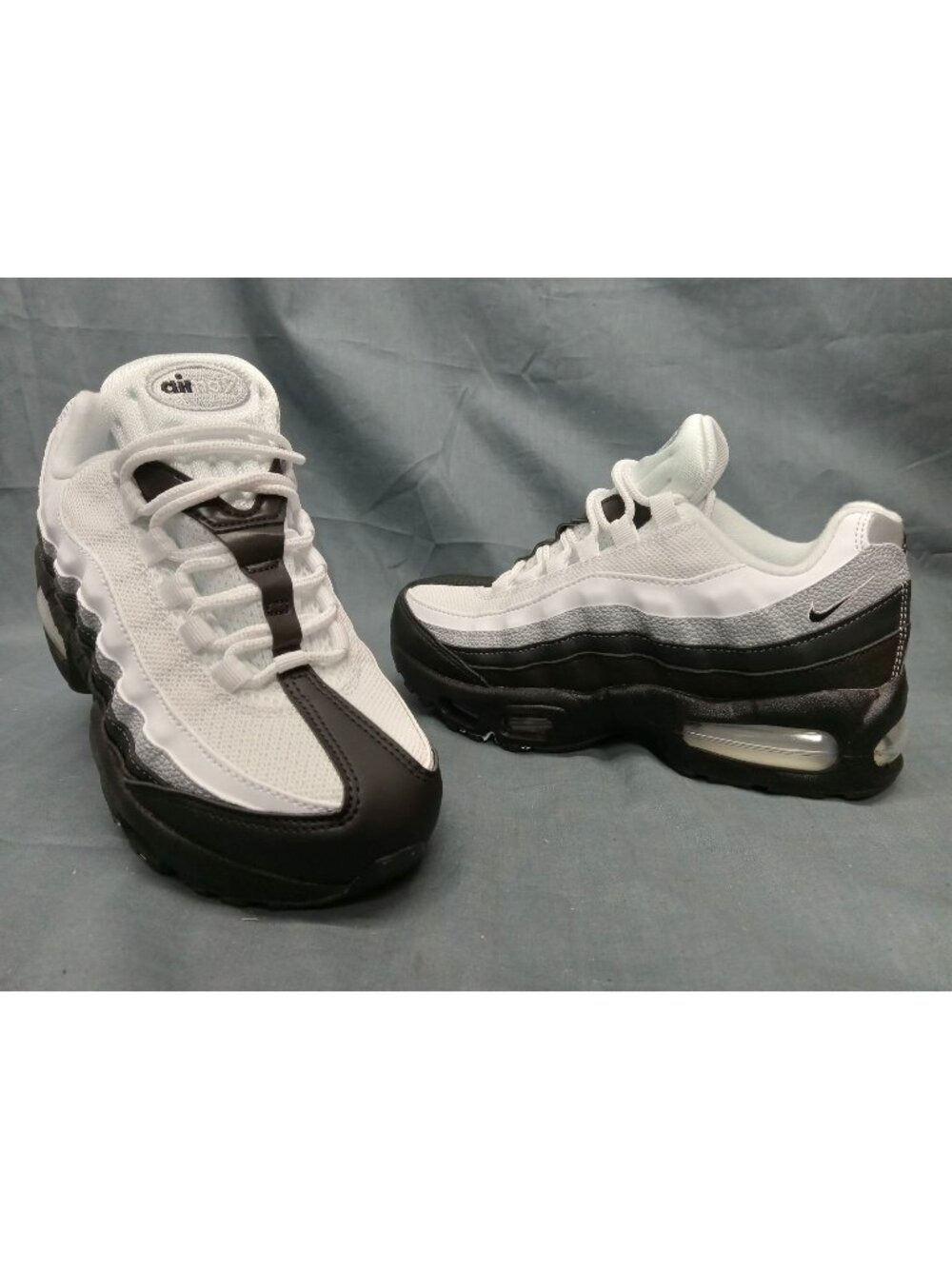 Nike Air Max 95 Big Bubble LTR (GS) Black White Wolf Grey Boys Size 5 NEW NO BOX